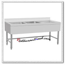 TS310 1.8m European Style Double Sinks Bench With Splashback